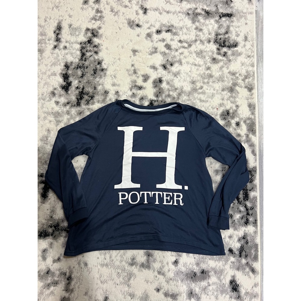 Harry Potter Wizarding World Navy Blue‎ Sleepwear Pajama Top LZ4J920SC Womens M